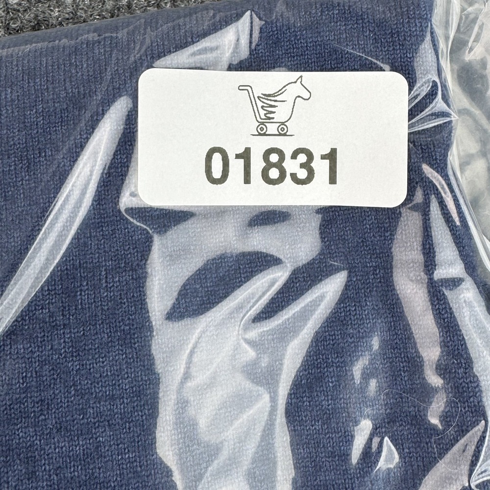 Patrick Assaraf Sweater Mens XL Blue 100% Extrafine Merino Wool Casual Crewneck - Picture 11 of 11